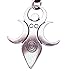 Pewter Artemis the Moon Goddess Pendant Pagan Wiccan Wicca Necklace Jewelry
