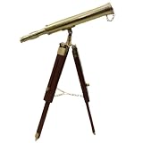 Antique Replica Solid Aged Brass Maritime Tabletop Telescope