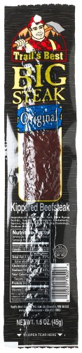 Trail's Best Original Big Steak Kippered Beef, 1.6-Ounce Packages (Pack of 24) by Dried Beef