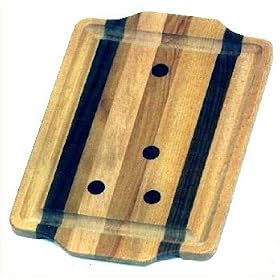 Click here to buy 22 Birch and Acacia Wood Server and Carver by Just@Home Catalog.