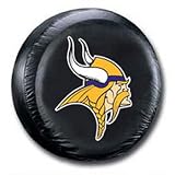 Minnesota Vikings Black Spare Tire Cover