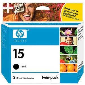 Electronics: HP 15 Ink Twin Pack C6653FN#140
