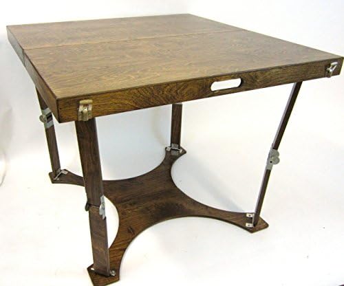Spiderlegs Folding Dining Table, 36-Inch, Dark Walnut