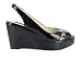 thumbnail: Steven by Steve Madden Garrie Black Patent Wedge Slingback Platform from STEVEN by Steve Madden