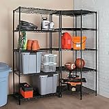5 Shelf Heavy Duty Storage Rack Black - Improvements