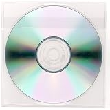 StoreSMART - Peel & Stick CD / DVD Pocket - Clear Plastic - Loose Fit with Flap - 5 1/8 x 5 5/8 - 12-Pack - STB776SF-12
