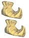 New Adult Santa's Helper Elf Costume Gold Shoe Boots