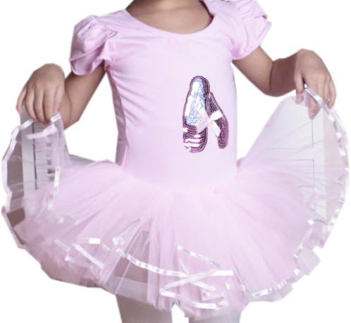 Windykids d639 girls Leotard kids children baby Ballet Tutu Leotards Dresses pink M 3y-4y