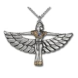 Isis Egyptian Winged Goddess Pendant Necklace