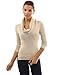 PattyBoutik Women's Cowl Neck Slit High-low Hem Sweater