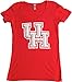 University of Houston | UH Cougars Vintage Style Ladies' Licensed V-Neck T-Shirt-Vneck,L
