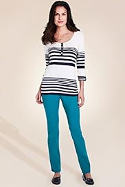 Per Una 34 Sleeve Striped Top