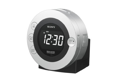 Sony ICFCD3iP CD Clock Radio for iPod and iPhone (Silver)