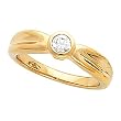 14K Yellow Gold Diamond Solitaire Engagement Ring - 0.25 Ct.