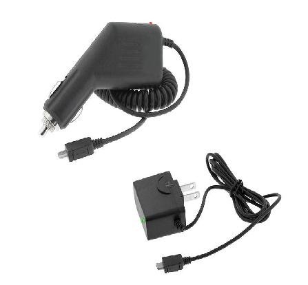 Rapid Car Charger + Home Travel Charger for Samsung SPH-M220 SPH-M320 Cell Phone