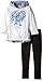 Kidz Concepts Girls' Big Hacci & Jry 3/4 Sleeve Hoodie with Screenprint & Legging Set
