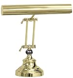 AP14-42 Advent Piano Lamp in Polished Brass with Black Marble