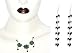 Girls Jewelry Set Silver Black Onyx Earrings and Ring
