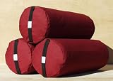 Bheka Round 100% Cotton Yoga Bolsters (Wine)