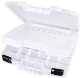 ArtBin Quick View Deep Base Carrying Case, Divided Base with Lift Out Tray- Clear, Great for Coloring Book Storage, 6962AB