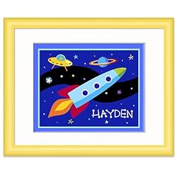 Out of This World Yellow Personalized Print