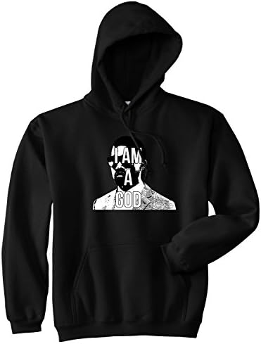 Kings Of NY I Am God Kanye Album West Music Hiphop Pullover Hoody Sweatshirt X-Large Black