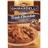 Ghirardelli Triple Chocolate Cookie Mix 35oz Box