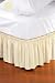 Wrap Around Style Easy Fit Elastic Bed Ruffles for King and Queen Size Beds