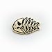 Pirate Fish Pin (bright gold finish)