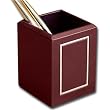 Burgundy 24Kt Gold Tooled Pencil Cup