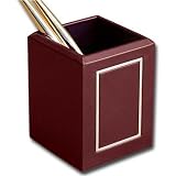 Burgundy 24Kt Gold Tooled Pencil Cup Burgundy 24Kt Gold Tooled Pencil Cup