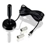CSL - aktive DVB-T Stabantenne | Kupferkern (Antennenverst�rker) / Magnetfu� / 4m Kabel | Koxialstecker inkl. F-Stecker Adapter | besonders hohe Reichweite