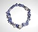 1pc Natural Healing Crystal Sodalite Chip Gemstone 7 Inch Stretch Bracelet