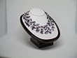 HinsonGayle "Gabriella" Handwoven Five-Strand Natural Amethyst and White Cultured Pearl Necklace