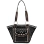 Lou-Ella Wild West Collection Designer Zip Top Bucket Stunning in Black