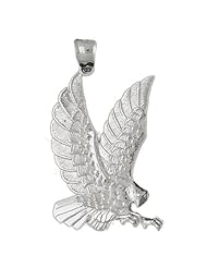 Clevereves 14K White Gold Pendant Two Tone Eagle 12.4 - Gram(s)