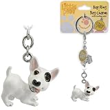 Little Paws English Bull Terrier Key Ring / Bag Charm