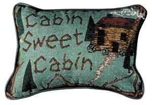 Set Of 2 "Cabin Sweet Cabin" Outdoor Theme Decorative Throw Pillows 9" x 12" Set Of 2 "Cabin Sweet Cabin" Outdoor Theme Decorative Throw Pillows 9" x 12"
