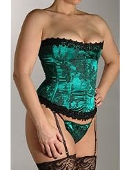 Shirley of Hollywood Women's Stunning Floral Tapestry Strapless Corset