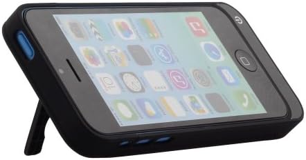 LICHEN 3000mah Detachable External Rechargeable Spare Backup Extended Battery Charger Pack Case Cover With Stand for iPhone 4 4S Black