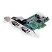 StarTech.com 2 Port Native PCI Express RS232 Serial Adapter Card with 16550 UART PEX2S553 (Green)