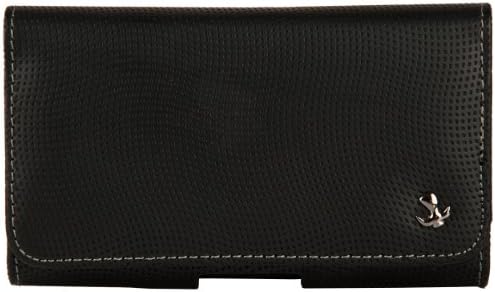 Espresso Brown DW Executive Cell Phone Holster Case (Horizontal) for HTC Windows Phone 8X 4.3-inch Smartphone + SumacLife TM Wisdom Courage Wristband