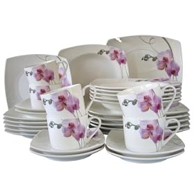 Creatable - 18285 - Nbc Square Orchidee - Service Complet - 30 Pi�ces