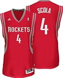 Luis Scola Jersey: adidas Red Swingman #4 Houston Rockets Jersey
