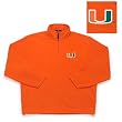 Miami Hurricanes NCAA "Glacier" Fleece Pullover Sweatshirt (Mango) Miami Hurricanes NCAA "Glacier" Fleece Pullover Sweatshirt (Mango)
