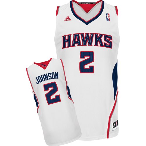 NBA Men's Atlanta Hawks Joe Johnson Revolution 30 Home Swingman Jersey H Size (White, XXX-Large)