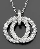 Sterling Silver Diamond Pendant (1/4 ct. t.w.)