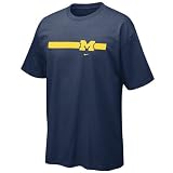 Nike Michigan Wolverines Navy Blue Football Fan T-shirt