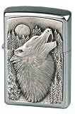 Eigenschaften ZIPPO  / Chrome Brushed EMBLEM ZIPPO - WOLF