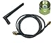 1 x Dual Band 2.4GHz 5GHz 2dBi RP-SMA Wireless Antenna Plus 1M RG174 Cable